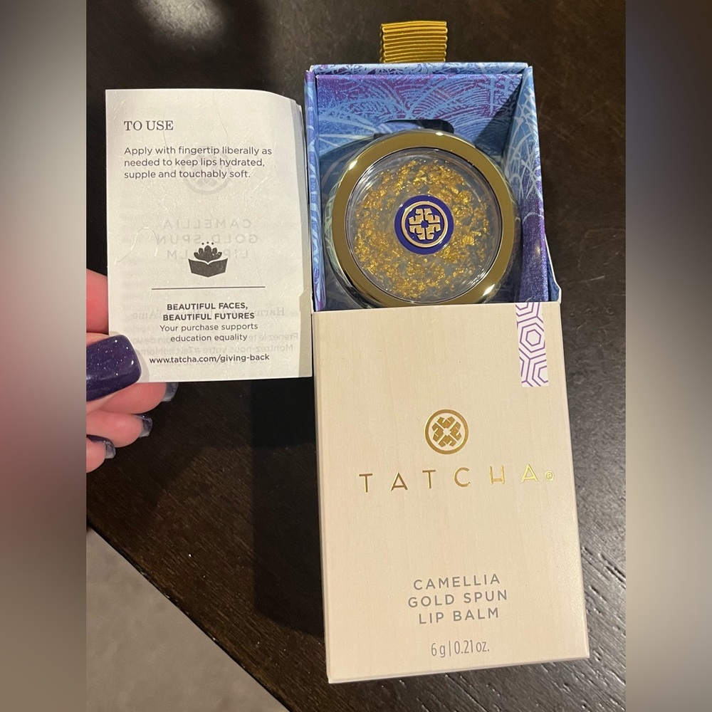 TATCHA Camellia Gold Spun Lip Balm